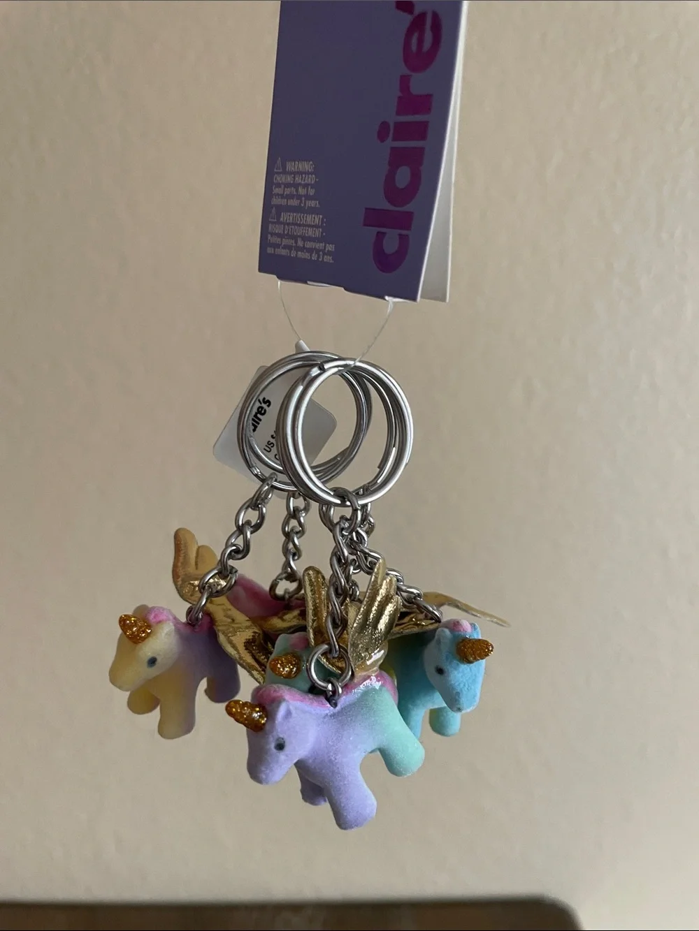 💖 Pick three for $15 - Claire's Pastel Unicorn Keychain Set